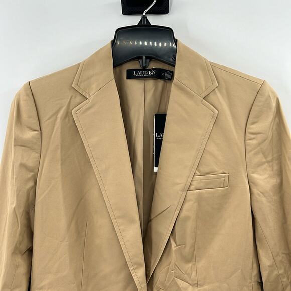 Lauren Ralph Lauren Women's One Button Blazer - Tan - 2 - NWT - Picture 1 of 5
